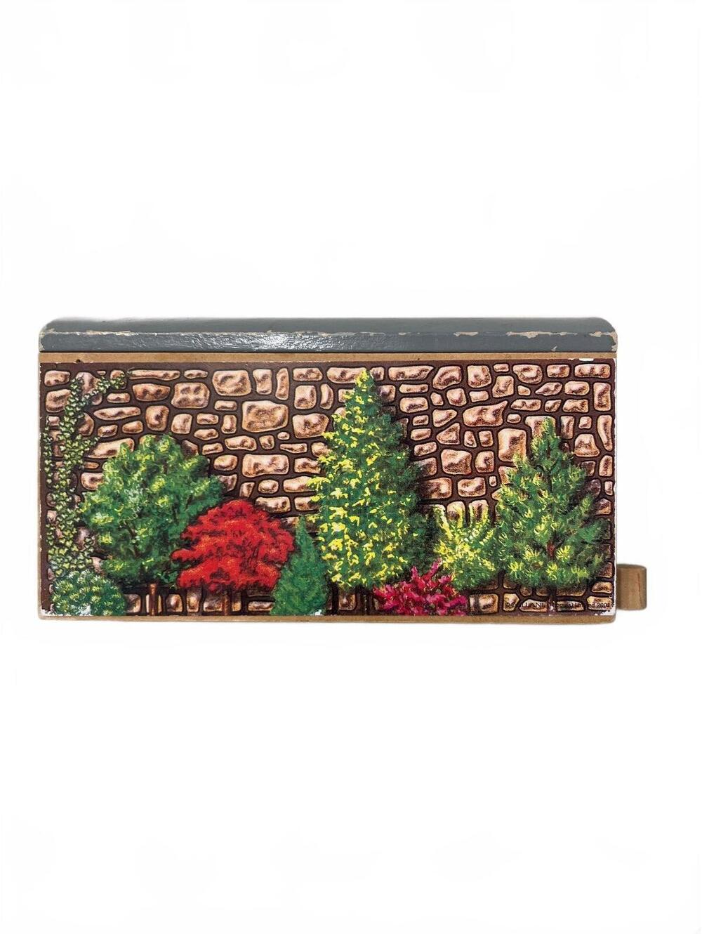 Vintage Wooden Train Tunnel Toy w/ Painted Tree & Brick Design Thomas & Friends